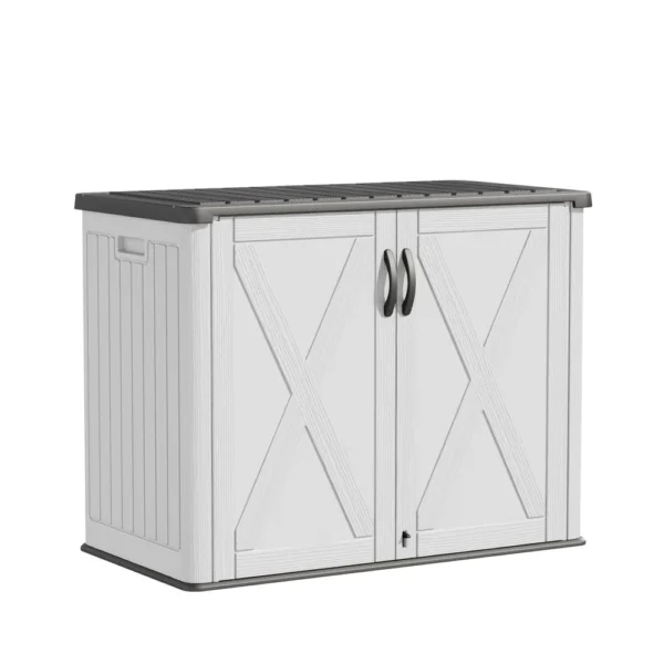 Patiowell 25 Cu.ft Outdoor Storage Cabinet, White